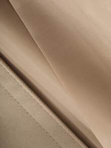 DAZY Women's Shoulder Buckle Short Trench Coat Jacket - Khaki - View 8