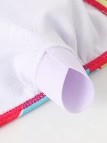 Ensemble de bikini avec imprimé de plantes pour adolescentes, tenue de plage d'été pour les vacances à la plage