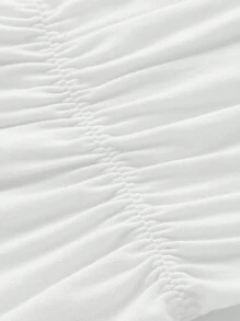 Ocili Leisure Smooth & Comfy Solid Ruched Bra-White - White - View 9