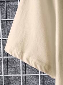 Manfinity Dauomo Nam In Gấu Vòng cổ Ngắn tay Áo thun - Màu Khaki - Xem 5