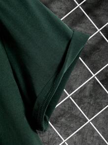 Manfinity Homme Camiseta De Manga Corta Para Hombre Con Cuello Redondo Y Color Sólido