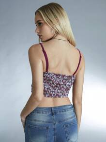 Forever 21 Khối màu Xu hướng: Cắt giảm Thon gọn Quần skinny Áo ba lỗ Áo - Màu Hồng  San hô - Xem 3