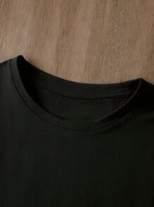 Maweii Kích thước lớn Gợi cảm Hình môi Ngắn tay Áo thun Và Bộ quần short - màu đen - Xem 4