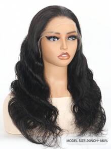 TrueHD 身體波浪紋真正的瑞士hd綁鞋帶人髮假髮與嬰兒頭頭髮預抽13x4綁鞋帶正面假髮網,適用於女性 - SNatural - 查看 2