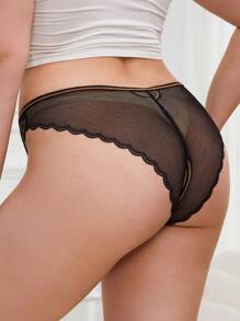Bragas sexy de encaje con parte superior abierta de talla grande