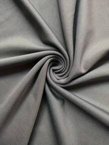 INAWLY Plus Size Women's Solid Color Strapless Top - Dark Grey - View 5