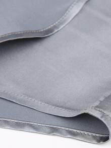 Men's Fashion Satin Party Shirt, Spring/Autumn - Silver - View 6