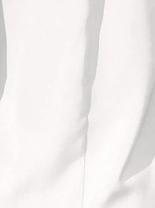 RosyDaze Solid Color Stand Collar Necklace Embellished Shirt,Sleeveless Tops - White - View 7