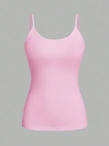 SHEIN EZwear 4 件套休闲简约百搭吊带背心，适合夏季女性