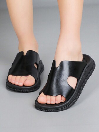 Summer Open-Toe Flat Children's Fashionable Anti-Slip Casual Slippers