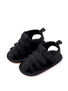 Infant's And Toddler's Sandals And Slippers - Black - View 2