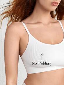 Ocili 白色極富彈性、無縫、親膚且不加墊的舒適編織花紋胸罩 - 白色 - 查看 3