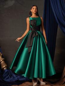 Smilprince Green Elegant And High-End Long Evening Dress For Banquet Or Party Occasions, Formal Prom Wedding Guest Gown, For Graduation, Dinner Spring - Green - View 4