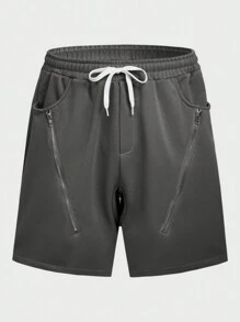 Manfinity Hypemode Men's Drawstring Waistband Shorts With Pockets