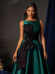Smilprince Green Elegant And High-End Long Evening Dress For Banquet Or Party Occasions, Formal Prom Wedding Guest Gown, For Graduation, Dinner Spring - Green - View 7