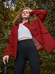 In My Nature Women's Outdoor Rain Jacket - Red - View 8