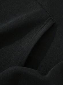 Sudadera Con Capucha Y Estampado De Estrellas Para Hombre - Negro - Ver 4