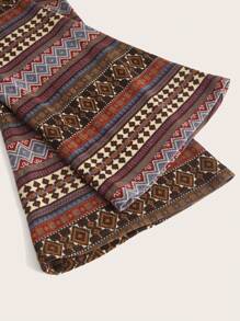 ROMWE Hippie 幾何印花一字肩短款T恤 - 彩色 - 查看 4