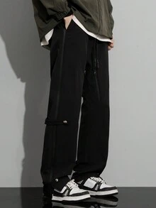 男士春夏時尚防水耐風戰術褲 - 黑色 - 查看 6
