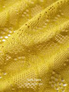 LUVLETTE 性感内衣 3 件装 中腰 弹力 舒适 蕾丝 性感 女士 内衣 内裤 套装 - 彩色 - 查看 8