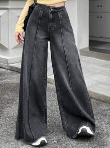 DAZY Women's Wide Leg Loose Fit Jeans,Baggy Jeans