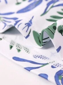 Bóxer Con Estampado Botánico Para Hombre