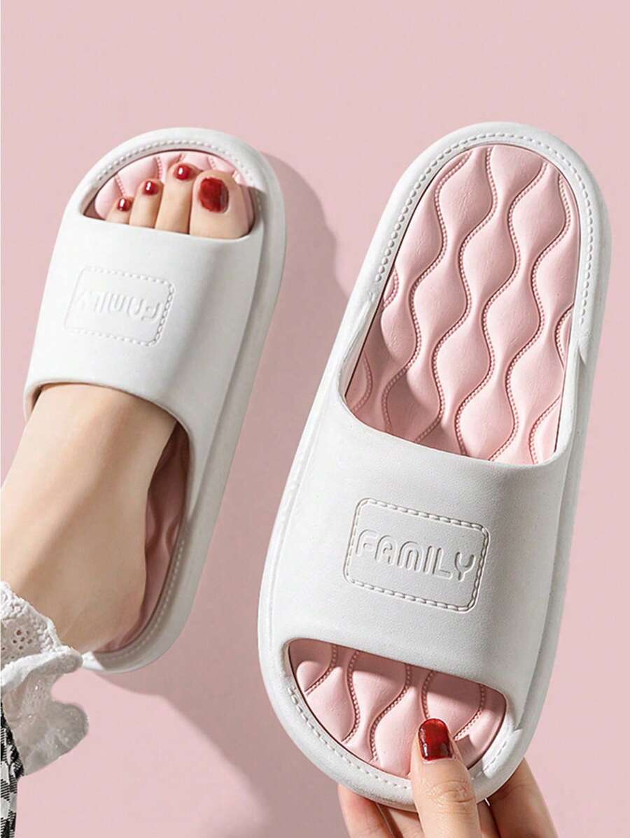New Anti-Slip Comfortable Four Seasons Slippers - Baby Pink - View 1