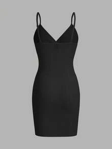 SHEIN Privé 2 Pcs Women'S Textured Wrapped Design Dress - Multicolor - View 3