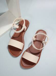 Kích thước lớn Của phụ nữ Giải trí , Linh hoạt Giày lười Dép phẳng - Màu be - Xem 4