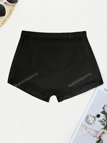 New Summer Women's Stretchy Casual Letter Print Shorts