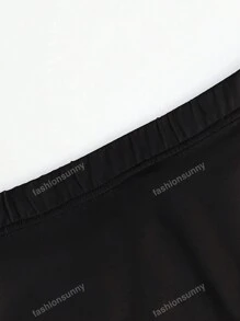 New Summer Women's Stretchy Casual Letter Print Shorts