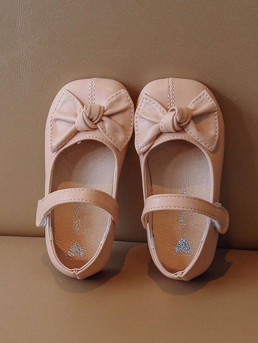 Zapatos Planos Sólidos Para Bebé Con Decoración De Mariposa Para Caminar Y Vestir