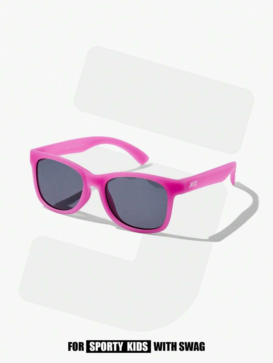 1 件女孩方形框架户外眼镜，带变色镜片 - 玫紅色 - 查看 1