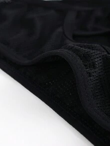 Men's Sexy Triangle Cutout Underwear - Black - View 7