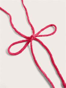 SHEIN Unity 女款拼色交叉後背針織上衣 - 彩色 - 查看 3