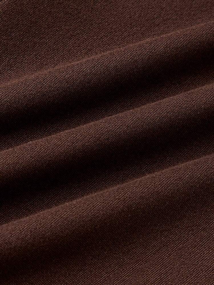 Plus Solid Seam Front Split Hem Leggings