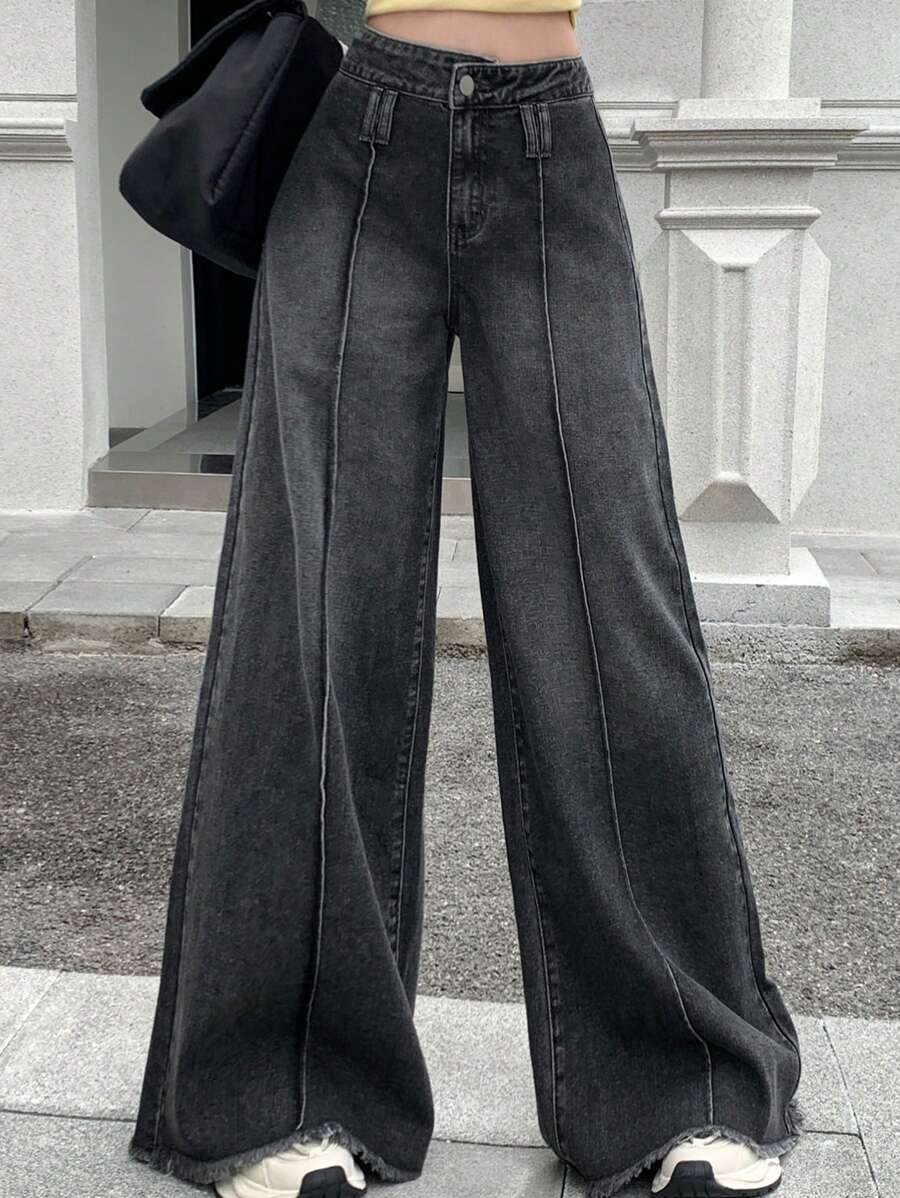 DAZY Women's Wide Leg Loose Fit Jeans,Baggy Jeans