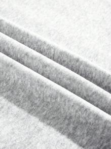 INAWLY Women's Mama Life Printed Loose Fit Sweatshirt Graduation,Back To School,Graduation,Teacher For Women,Back To School Pullover Fall Sweatshirt - Light Grey - View 5