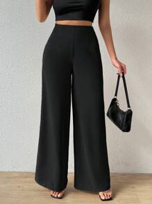 Firerie Women's Simple Casual Elegant Resort & Commute Abstract Print High Waist Wide Leg Pants Baggy Women Pants Fall Pants