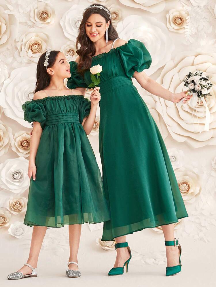 Women's Off Shoulder Short Sleeve Dress Long Evening Dresses