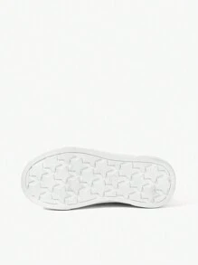 JNSQ 女孩雙色魔術貼運動板鞋 - 白色 - 查看 9