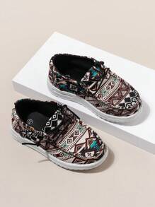 Tênis Com Estampa Multicolorida Estilo Feminino, Leve E Confortável, Adequado Para Todas As Estações