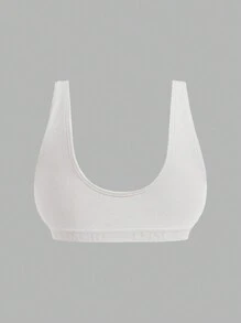 Ocili حمّالة صدر مطبوعة من الأحرف الهجائية وسترة ملائمة لجسم المرأة - لون مشمشي - مشاهدة 2