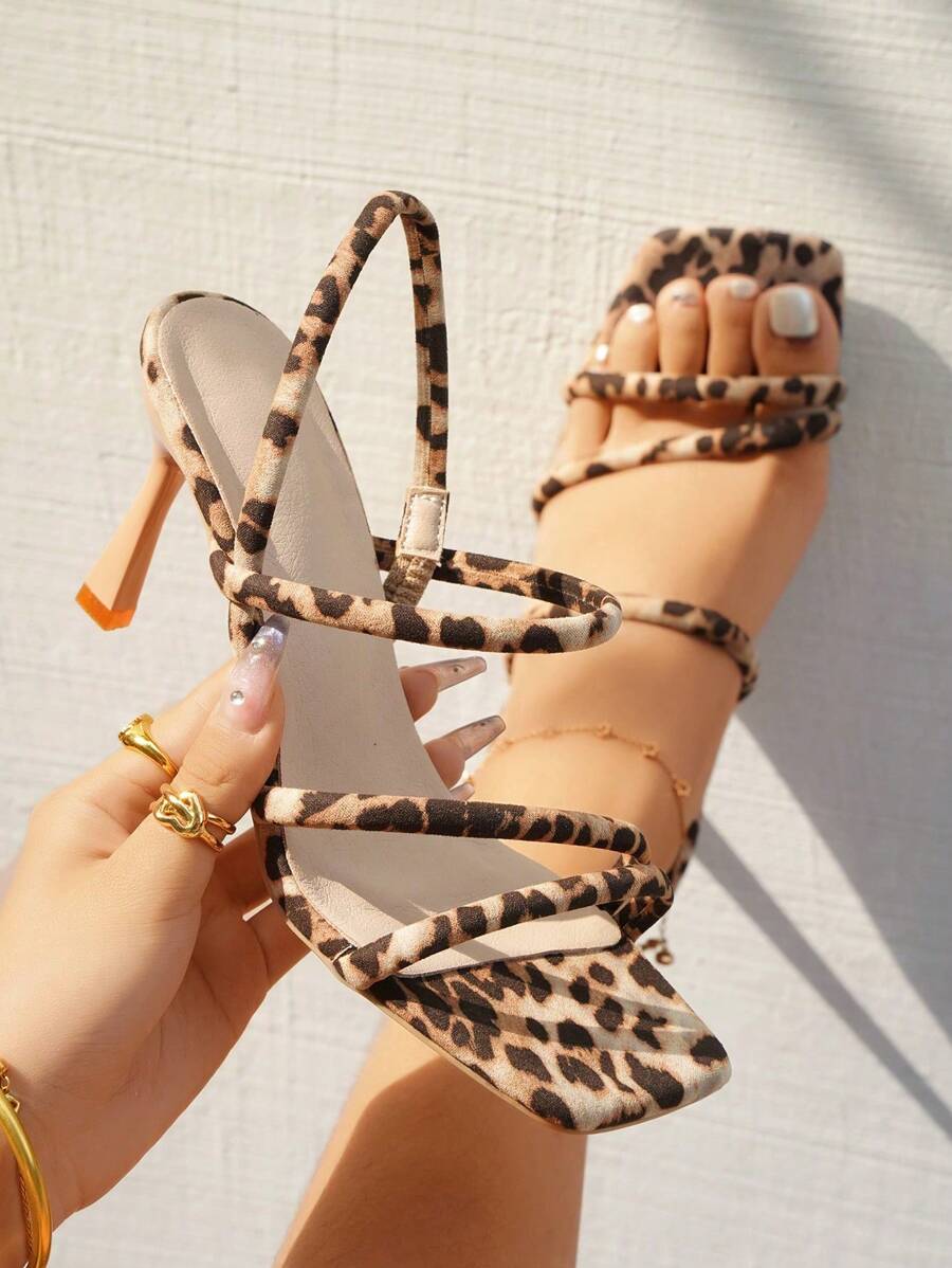 planare Women's Fashionable, Casual, Elegant & Comfortable Square Toe Strappy High Heel Sandals In Multiple Colors For Summer