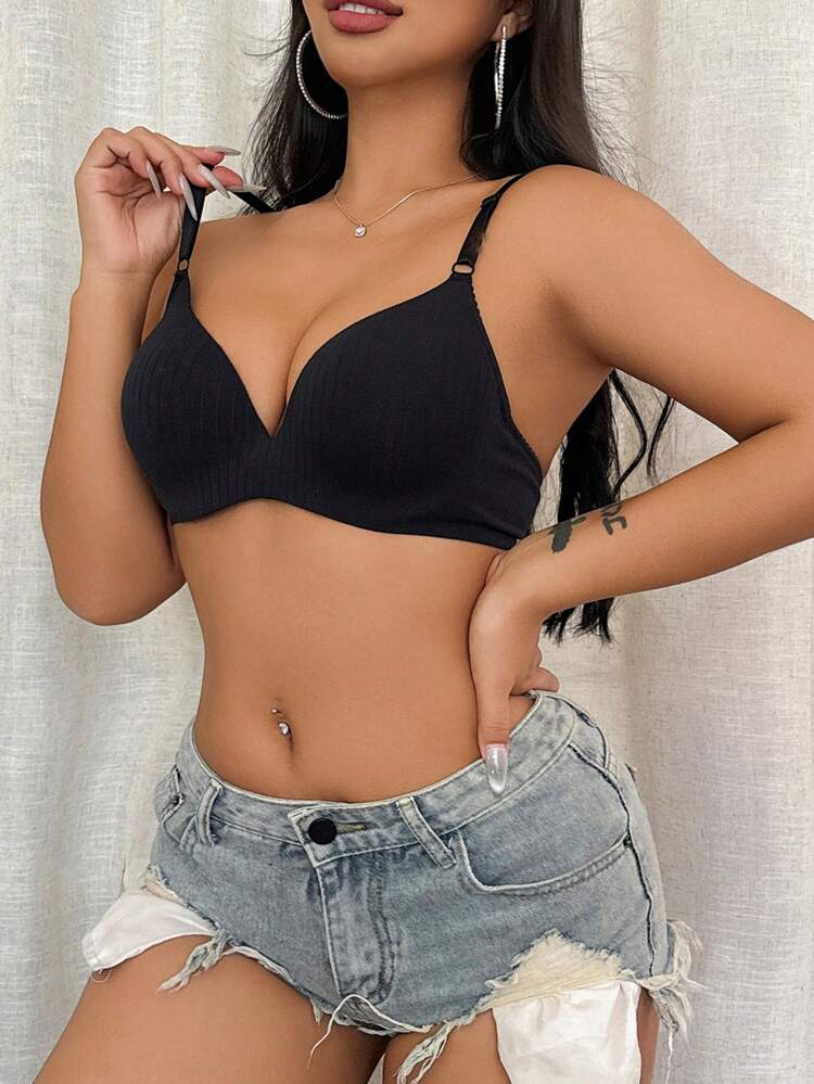 Women's Sexy Lace Back Beauty Back, Underwires, Push Up And Comfortable Bra