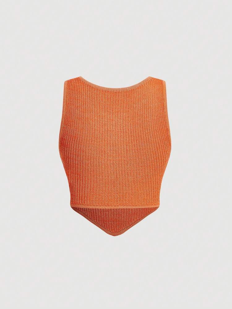 Women's Knitted Vest With Slim Fit And Various Decorative Patterns