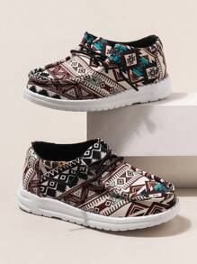 Tênis Com Estampa Multicolorida Estilo Feminino, Leve E Confortável, Adequado Para Todas As Estações