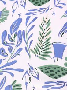 Bóxer Con Estampado Botánico Para Hombre