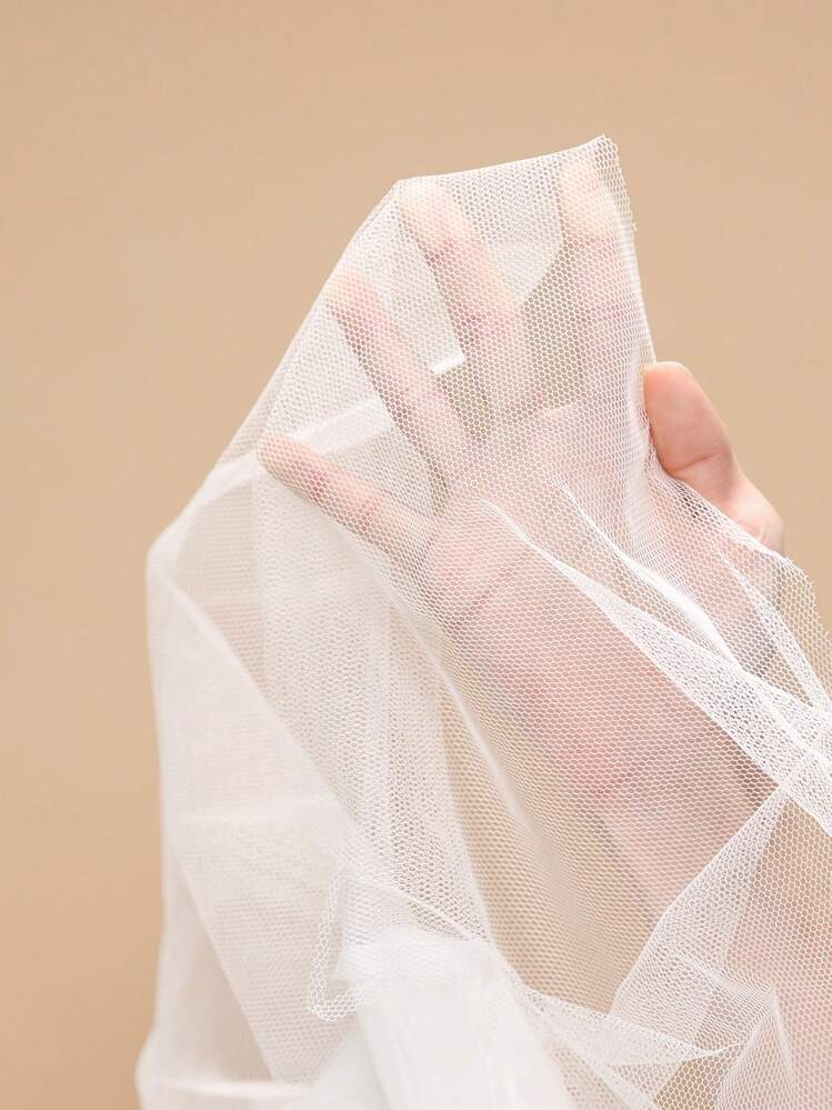 SHEIN 高级女孩串珠花朵装饰公主礼服，适合婚礼、毕业典礼、生日派对 - 青少年和青年 - 米色 - 查看 3