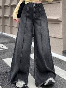 DAZY Women's Wide Leg Loose Fit Jeans,Baggy Jeans